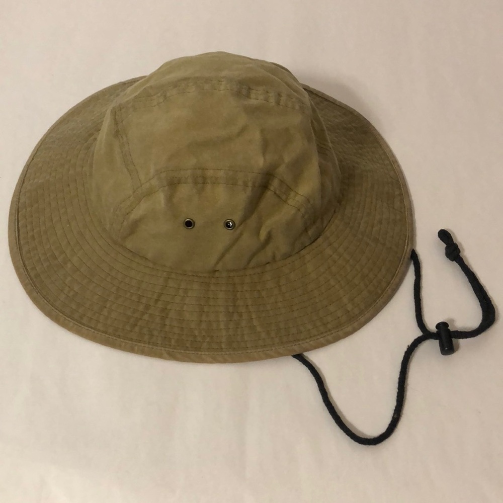 Australian Outback Collection Hat Tan  Outdoor Cotton Drawstring Hat